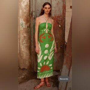 Cala de la Cruz linen maxi dress - size small